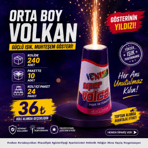 Toptan Orta Boy Volkan Satışı